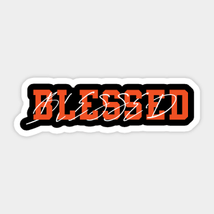 Jordan 1 Shattered Backboard shirts to match “Blessed” Orange Sneaker Tees shirt Sticker